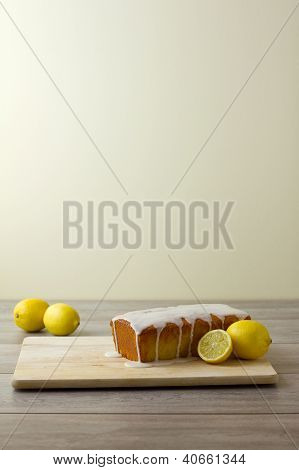Nerozdělenou zasklené Lemon Homole dort
