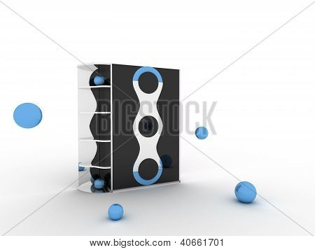 Wardrobe Modern Isolated