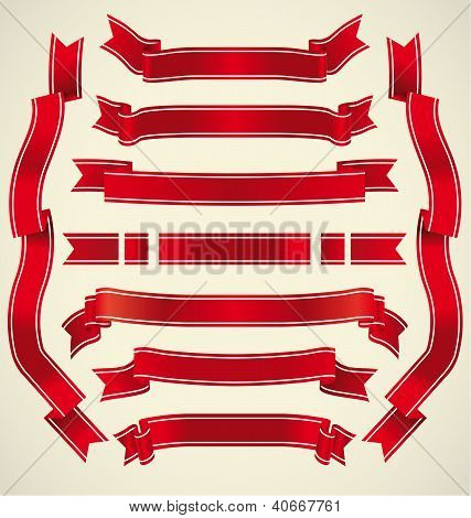 Set Red linten