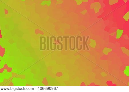 Yellow Red Low Poly Crystal Background. Polygon Design Pattern. Illustration, Low Polygon Background