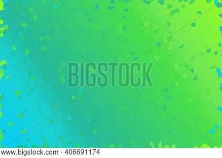 Green And Yellow Low Poly Crystal Background. Polygon Design Pattern. Illustration, Low Polygon Back