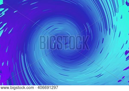 Violet Blue Swirl, Low Poly Crystal Background. Spiral Background Pattern. Illustration, Low Polygon
