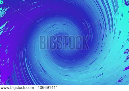 Violet Blue Swirl, Low Poly Crystal Background. Spiral Background Pattern. Illustration, Low Polygon