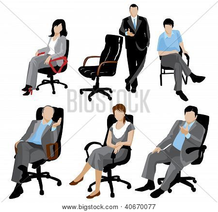 Business People Silhouettes