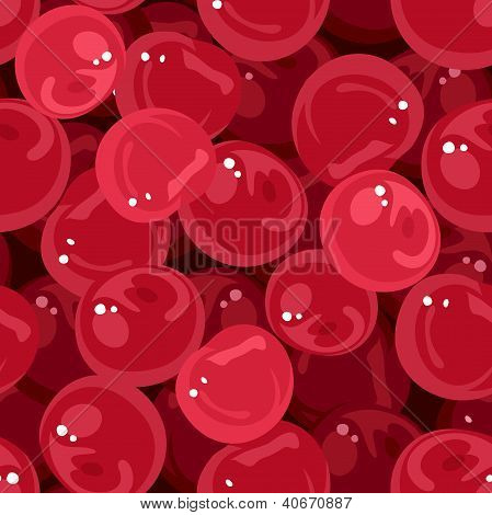 Plano de fundo transparente com cerejas. Ilustração vetorial.
