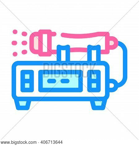Laser Equipment Color Icon Vector Illustration Flat