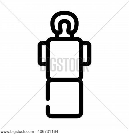 Massage Table Line Icon Vector Illustration Flat