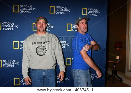 LOS ANGELES - JAN 3:  George Wyant, Tim Saylor arrives at the National Geographic Channels' 