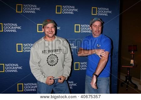 LOS ANGELES - JAN 3:  George Wyant, Tim Saylor arrives at the National Geographic Channels' 