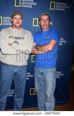 LOS ANGELES - JAN 3:  George Wyant, Tim Saylor arrives at the National Geographic Channels' 
