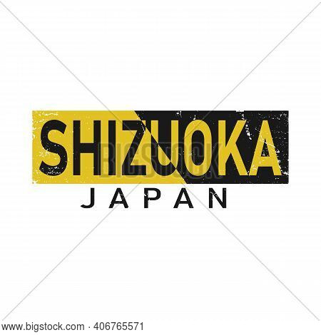 Name Of Shizuoka City In Japan. Vector Text Of Shizuoka, For Decoration