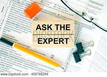 Wooden Blocks With Text Ask The Expert On Financial Docs