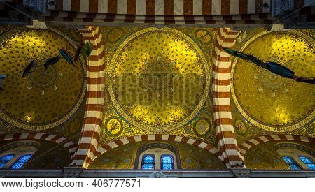 Marseille, France, Oct 2020, in the heart of Notre-Dame de la Garde, or \
