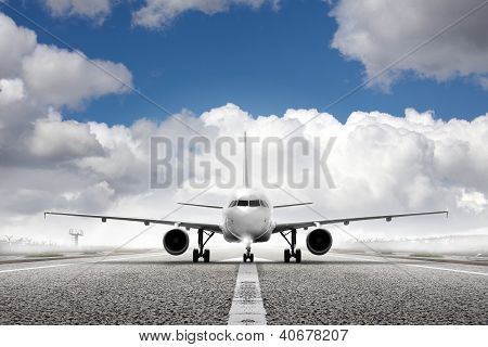 opstijgen vliegtuig op luchthaven