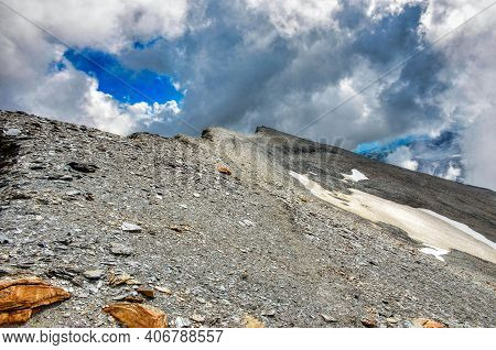 Unesco World Heritage Tectonic Arena Sardona, Piz Segnas, Piz Sardona. In The Glarus Mountains Above