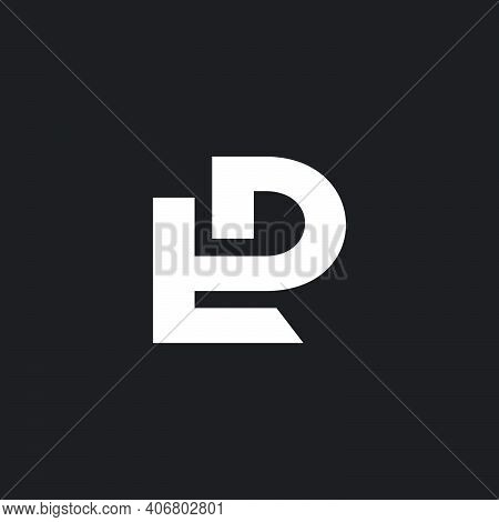 Letter Dt Linked Geometric Simple Flat Line Logo Vector