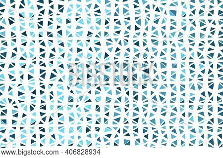 Polygonal Dark Blue Mosaic Background. Abstract Low Poly Vector Illustration. Triangular Pattern In 