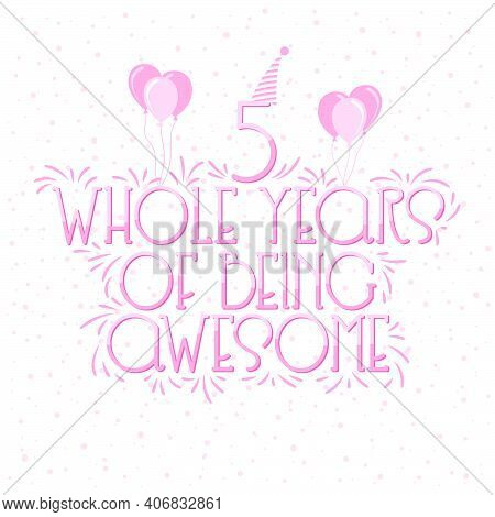 12 Years Birthday And 12 Years Wedding Anniversary Typography Design, 12 Whole Years Of Being Awesom