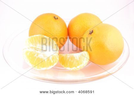 Mandarinen isoliert