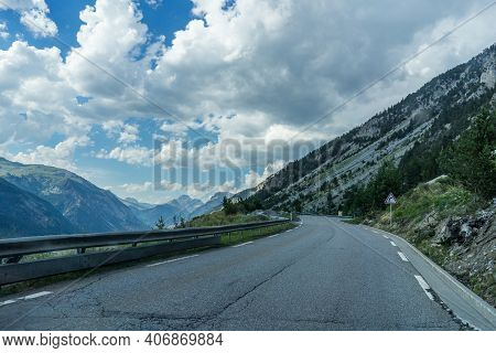 Road In Alps Mountains In Briancon In France