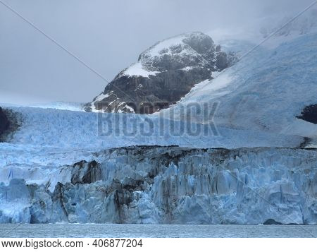 Spegazzini Glacier In Argentine Patagonia . High Quality Photo