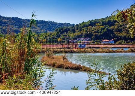 View Of The Strunjan Nature Park In Slovenia