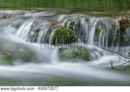 Stream In Val Dei Mulini, Garda In The Province Of Verona.