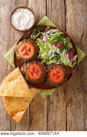Chapli Kebab Or Kabab Minced Kebab Made From Ground Mutton With Various Spices In The Shape Of A Pat