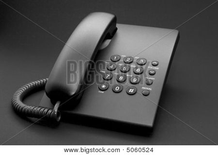 Telefon biuro czarny czarny