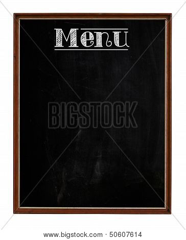 Wooden Picture Frame Chalkboard Blackboard Used As Menu