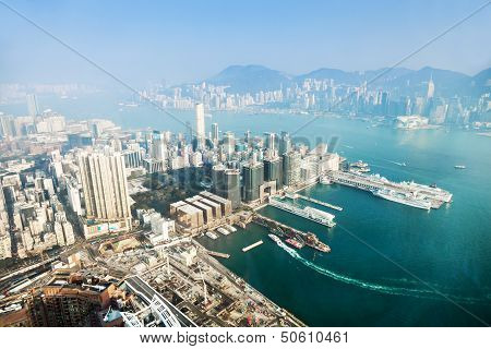 Panorama View To Hong Kong