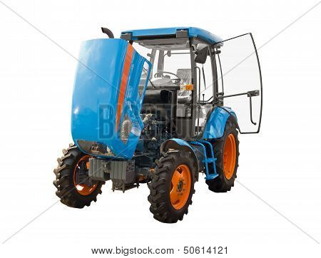 Inspection of tractor engine