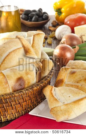 Chilean empanada or meat pie