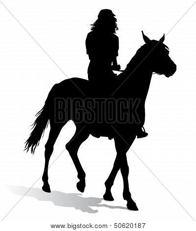 Girl On Horse 2