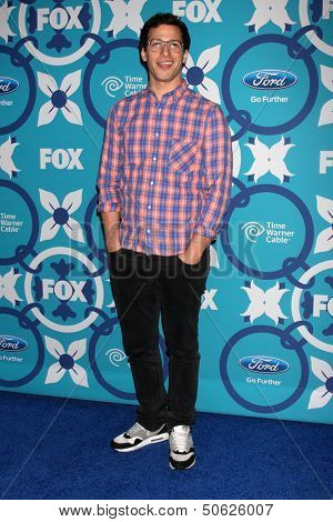 LOS ANGELES - SEP 9:  Andy Samberg at the FOX Fall Eco-Casino Party at The Bungalow on September 9, 2013 in Santa Monica, CA