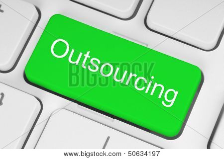 Green outsourcing button