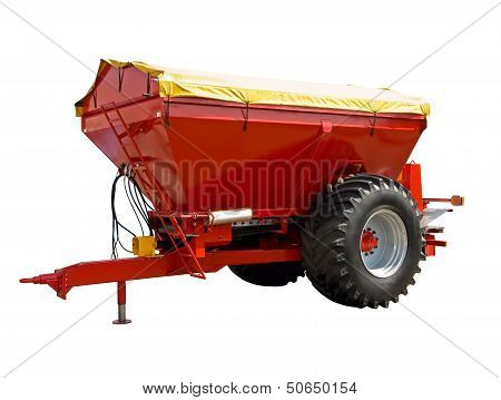 Trailed spreader fertilizer