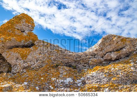 Colorful Rocks On Under Blue Sky