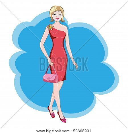 Girl In A Red Dress