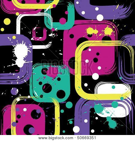 background with squares and blots