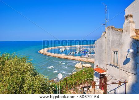 Panoramic view of Rodi Garganico. Puglia. Italy.