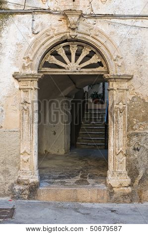 Historical palace. Rodi Garganico. Puglia. Italy.