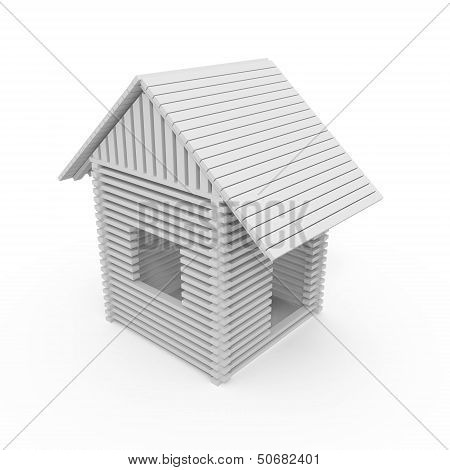 House isolated on white