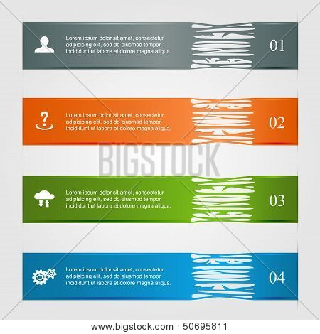 Ragged infographics