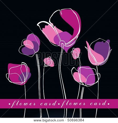 Flower Background With Tulips