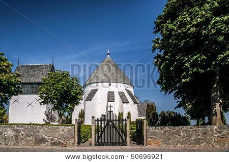 The Church Osterlars Kirke On Bornholm