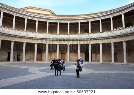 Palacio De Carlos V In The Alhambra, Spain