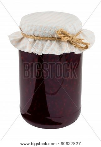 Raspberry Jam Jar Isolated