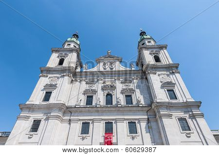 The Salzburg Cathedral (salzburger Dom) At Salzburg, Austria