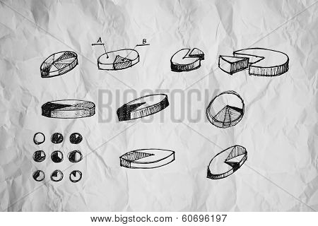 Pie Charts And Other Infographics Drawing